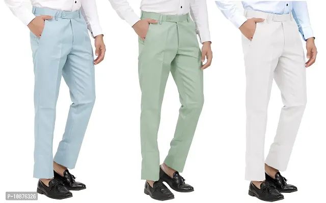 Buy Green Trousers & Pants for Men by LOUIS PHILIPPE Online | Ajio.com