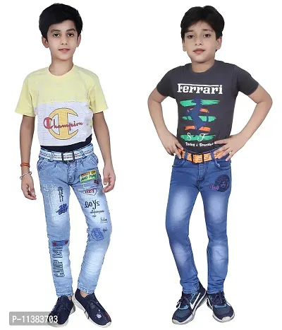 Boy Stylish Regular Fit Jeans Pack of 2-thumb4