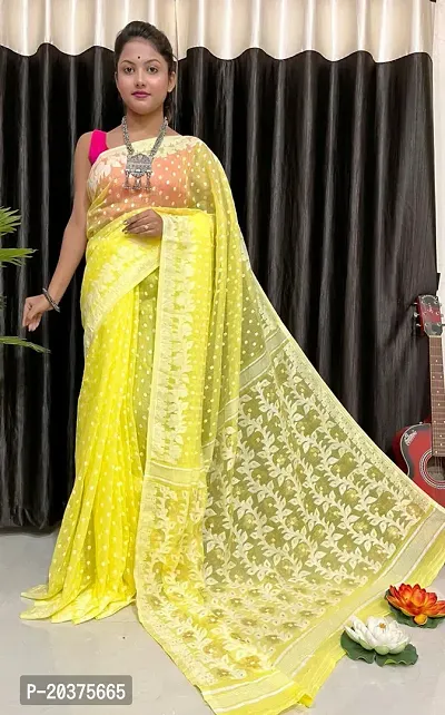 Light Yellow Color Pure Georgette Digital Flower Printed Saree –  fashionnaari