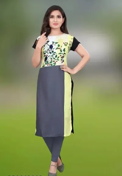 Fancy American Crepe A-Line Kurti