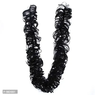 Samyak Messy funky Long Frill Bun Long Chignons For Party , Functions Hairstyle Pins Extensions and Wigs-thumb0