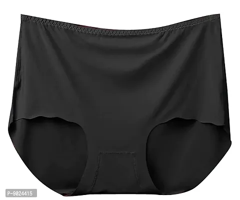 Amkasy Seamless ice Silk Invisible Lines no Show Hipster Panty Combo of 3 pantyfor Women and Girls, Freesize Fits Small to XL Size-thumb2