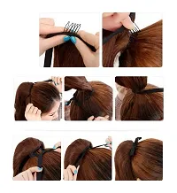 Daikokuten Women's Synthetic Stylish Long Ponytail Hair Extension (Natural Brown)-thumb1