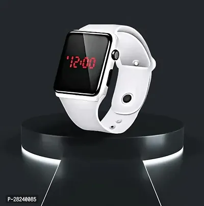White  Digital Smart LED Watch For Unisex