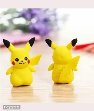 CAV_  POKEMON  Style Rubber Eraser Return Gift, Non-Toxic Disney Style Eraser Set Stationery for Kids School Boys Girls Pack (Set of 6pcs)-thumb2