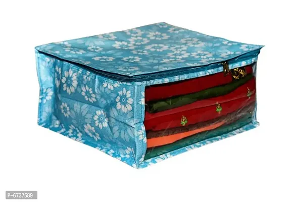RBM -Set of 3 Sari Cover For Storage upto 8 Saris (17 x 14 x 5)-thumb0
