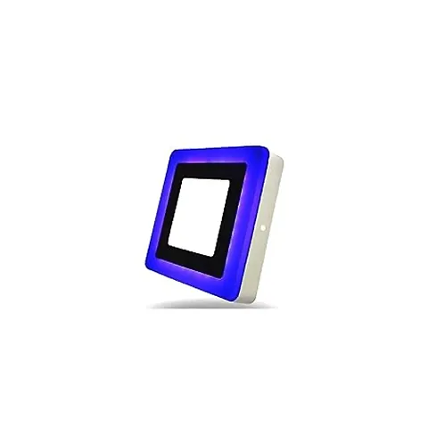 6W LED Side Blue Square Surface Panel Light Ceiling 3D Effect Lighting (Double Color)