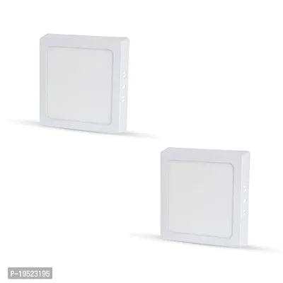 15 Watt Square LED Surface Panel Light for POP And False Ceiling - Cool White (Pack of 2)-thumb0