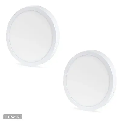 Led Round Ceiling Surface Panel Light Color-White (Pack of 2 15 Watt Prong)-thumb0