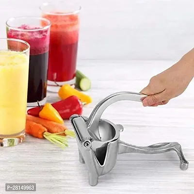 Stainless Steel Manual Fruit Juicer Hand juicer, Fruit juicer Manual juicer Instant juicer Orange juicer, Steel Handle Juicer | Manual Lemon Juicer (Standard)-thumb4