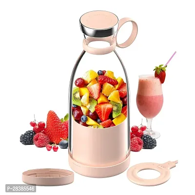 Portable Blender - USB Rechargeable Personal Blender with 4 Large Blades for Smoothies + Shakes + More - Handheld Mini Juicer Mixer for Sports | Travel | Gym | Compact Design For Flexible Use-thumb0