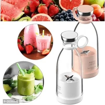 Portable Blender - USB Rechargeable Personal Blender with 4 Large Blades for Smoothies + Shakes + More - Handheld Mini Juicer Mixer for Sports | Travel | Gym | Compact Design For Flexible Use-thumb3