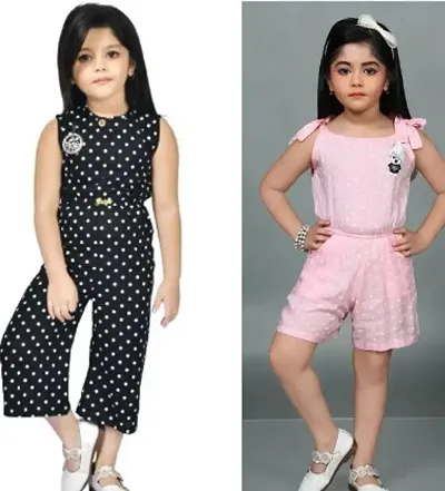 Fabulous Rayon Jumpsuits For Girls Pack Of 2