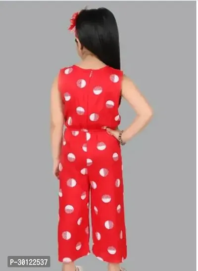 Fabulous Red Rayon Printed Jumpsuits For Girls-thumb3