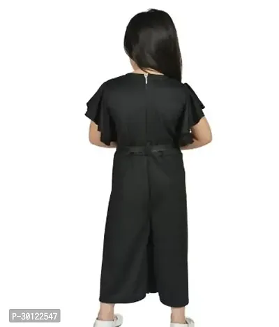 Fabulous Black Polycotton Printed Jumpsuits For Girls-thumb2