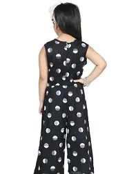 Fabulous Black Rayon Printed Jumpsuits For Girls-thumb1