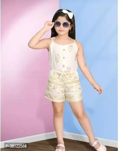 Fabulous Beige Rayon Printed Jumpsuits For Girls