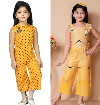 Fabulous Rayon Jumpsuits For Girls Pack Of 2