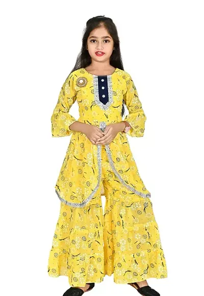 Alluring Stitched Kurta Set For Girls