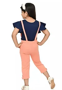 Stylish Multicoloured Denim Jumpsuit For Girl-thumb1