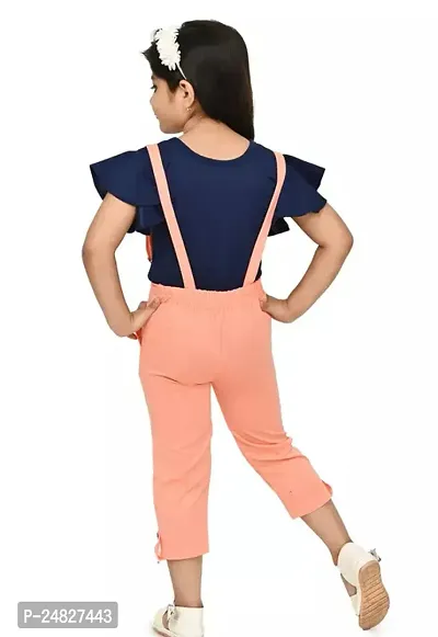 Stylish Multicoloured Denim Jumpsuit For Girl-thumb2