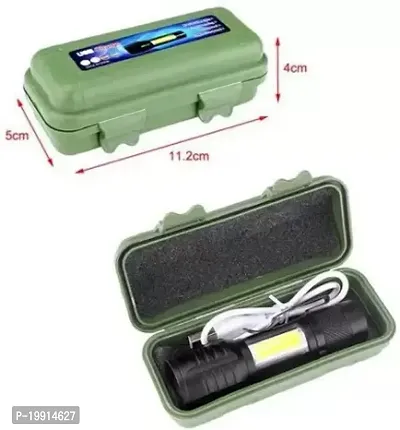 Rechargeable Super Bright Zoom COB USB Mini Pocket Flashlight Torch