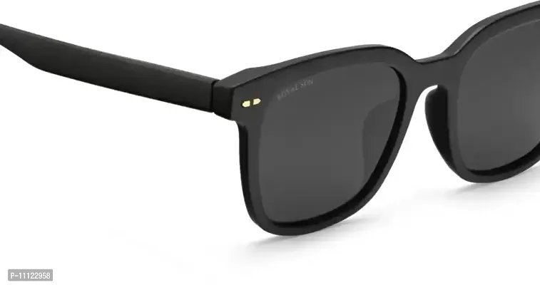 Fabulous Black Plastic Wayfarer Sunglasses For Men-thumb3