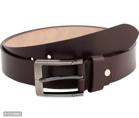 Stylish Fancy Solid Faux Leather Belt For Men-thumb0