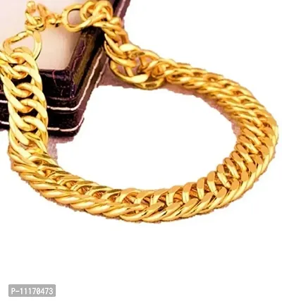Stylish Fancy Golden Stainless Steel Chain For Men