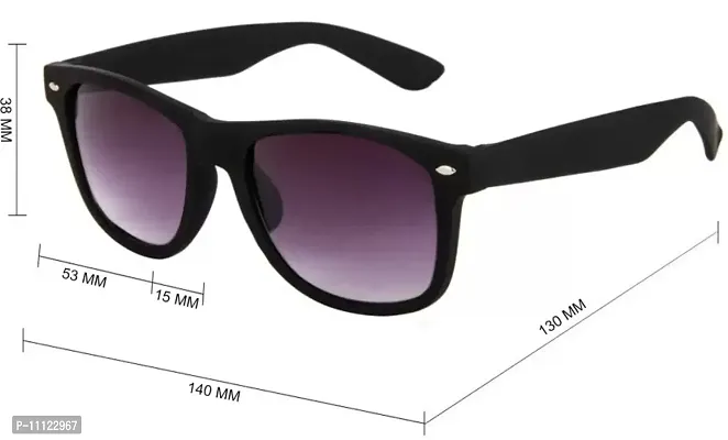 Fabulous Black Plastic Wayfarer Sunglasses For Men