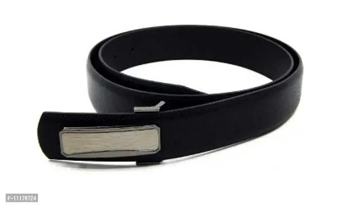 Stylish Fancy Solid Faux Leather Belt For Men-thumb0