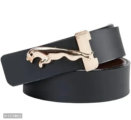 Stylish Fancy Solid Faux Leather Belt For Men