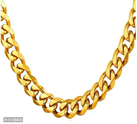 Stylish Fancy Golden Stainless Steel Chain For Men