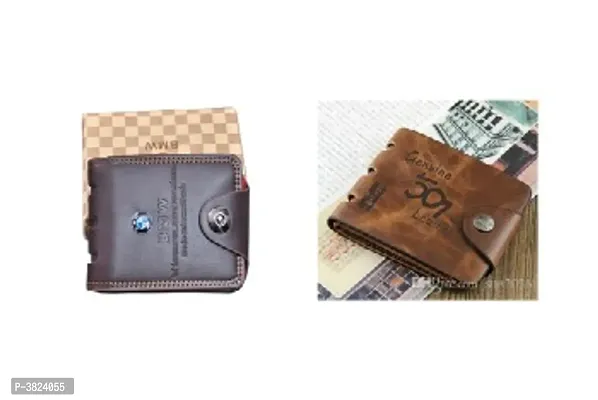 Amazing  Leatherette Wallets Combo For Men-thumb0