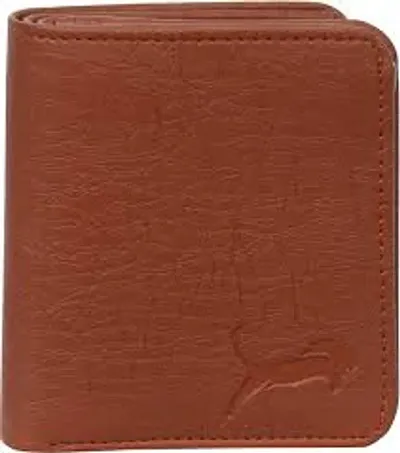 Stylish Solid Two Fold Leather Wallets For Men