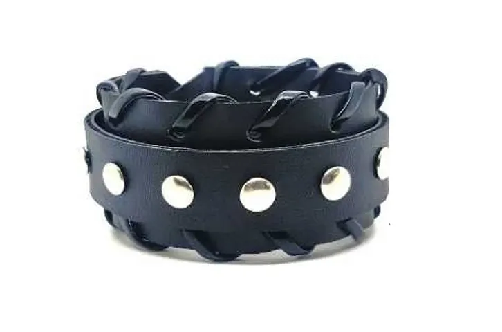 Stylish Leather Black Bracelets For Men