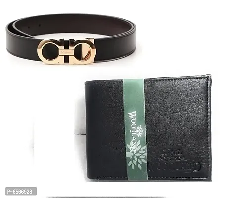 Best And Stunning Combo Of Leather Belt And Wallet-thumb0
