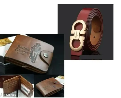 Best And Amazing Combo Of Leather Belt And Wallet-thumb0