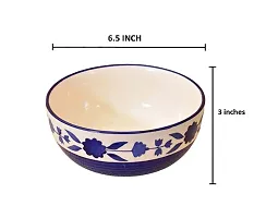 VolCraft Ceramic Handcrafted Multicolor , Microwave Bowl Sets, Kitchen Accessories Items, Serving Bowl, Gift for Friends, Diwali Gift, Birthday, Set of 1-thumb1