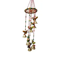 Beautiful Handmade Traditional Art Hanging Jhumar Showpiece Wind Chimes-thumb2