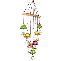 Beautiful Handmade Traditional Art Hanging Jhumar Showpiece Wind Chimes-thumb1