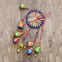 Beautiful Handmade Traditional Art Hanging Jhumar Showpiece Wind Chimes-thumb1