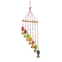 Beautiful Handmade Traditional Art Hanging Jhumar Showpiece Wind Chimes-thumb2