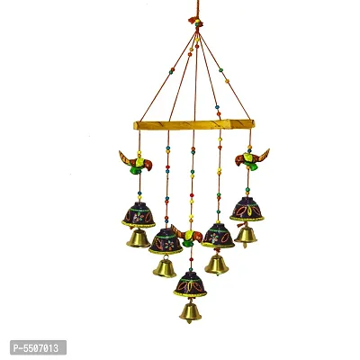 Beautiful Handmade Traditional Art Hanging Jhumar Showpiece Wind Chimes-thumb3