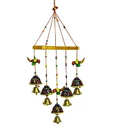 Beautiful Handmade Traditional Art Hanging Jhumar Showpiece Wind Chimes-thumb1