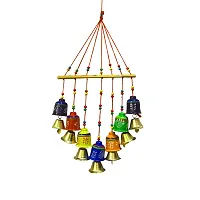 Beautiful Handmade Traditional Art Hanging Jhumar Showpiece Wind Chimes-thumb1