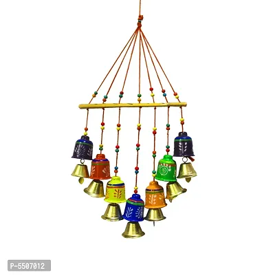 Beautiful Handmade Traditional Art Hanging Jhumar Showpiece Wind Chimes-thumb2