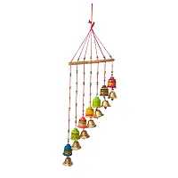 Beautiful Handmade Traditional Art Hanging Jhumar Showpiece Wind Chimes-thumb1