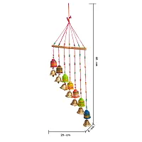 Beautiful Handmade Traditional Art Hanging Jhumar Showpiece Wind Chimes-thumb3