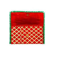 Stylish Fabric Envelope Style Clutch For Women (Red)-thumb2